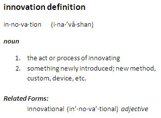 Definition of innovation